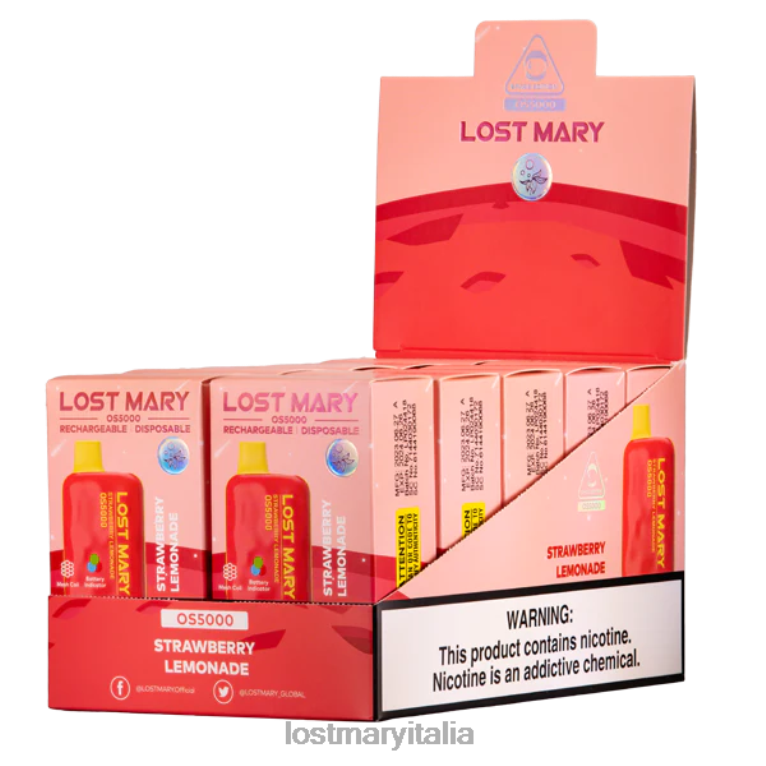 ho perso Mary os5000 limonata alla fragola 6JBV468 | LOST MARY Vape Price