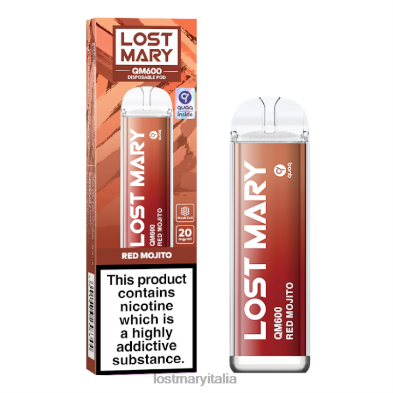 Lost Mary QM600 vaporizzatore usa e getta mojito rosso 6JBV4164 | LOST MARY Gusti Migliori
